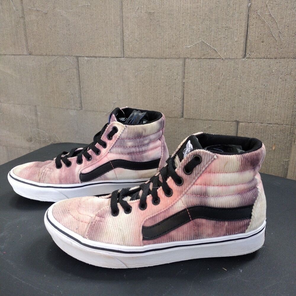 Vans Sk8-Hi ComfyCush Women's Size 7.5 Tie Dye Corduroy High Top Sneakers